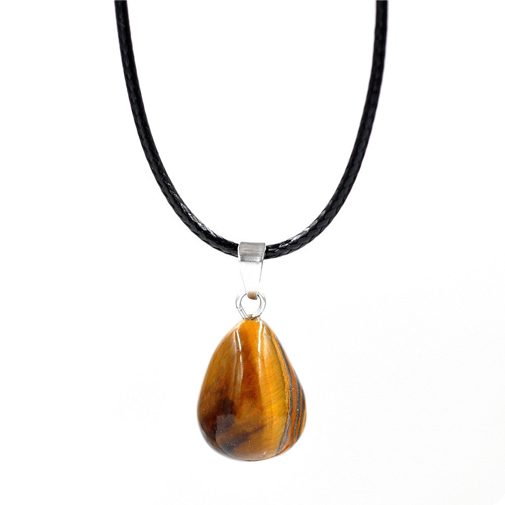 Fashion Stone Crystal Agate Pendant Necklace