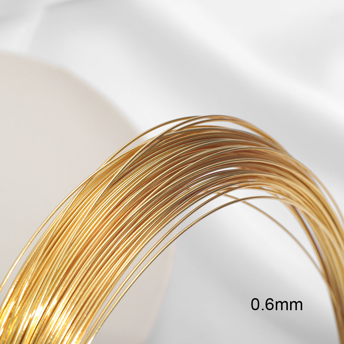 Color-preserving 18K Gold-coated Semi-hard Wire Winding Gold Injection Copper Wire Manual