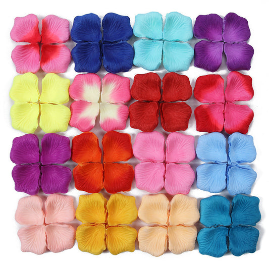 100 Pieces Of Artificial Rose Petals Arranged In Non-woven Fabric