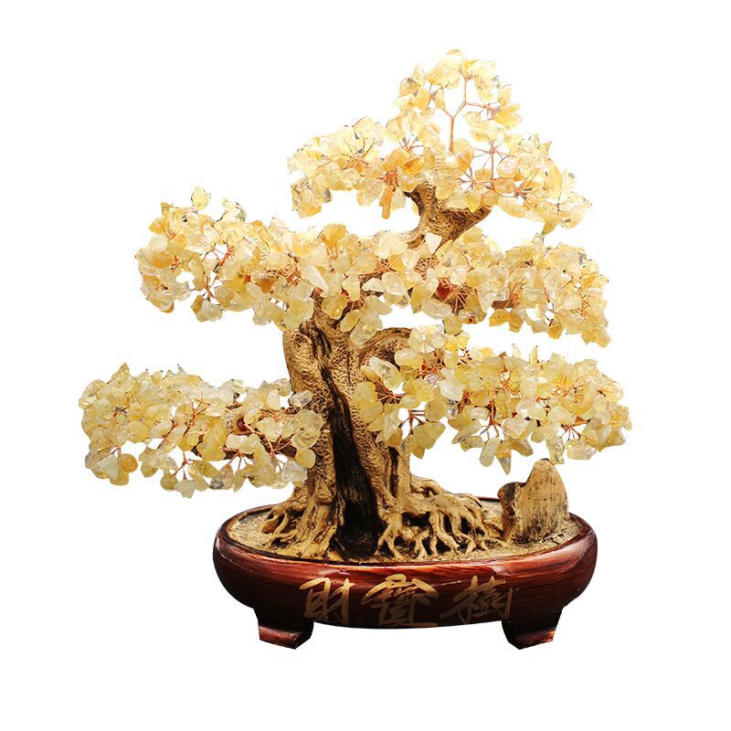 Citrine Lucky Fortune Tree Money Tree Ornament Decoration