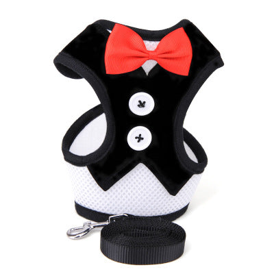 Bow evening dress pet strap