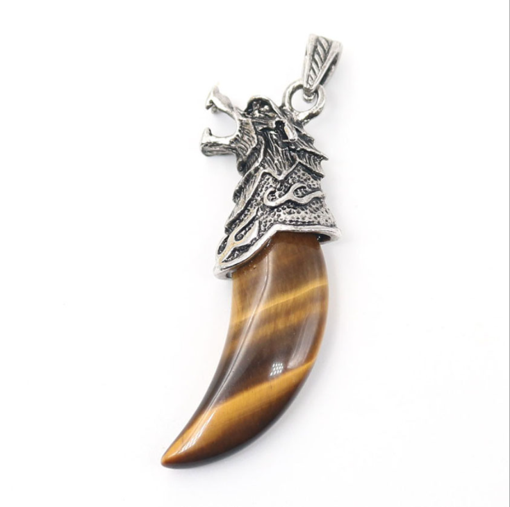 Natural Crystal Agate Retro Fashion And Generous Men's Pendant