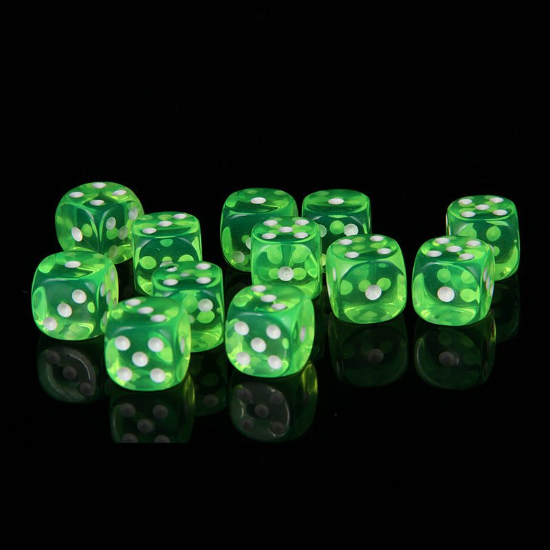 14th Acrylic Transparent Color Crystal Dice