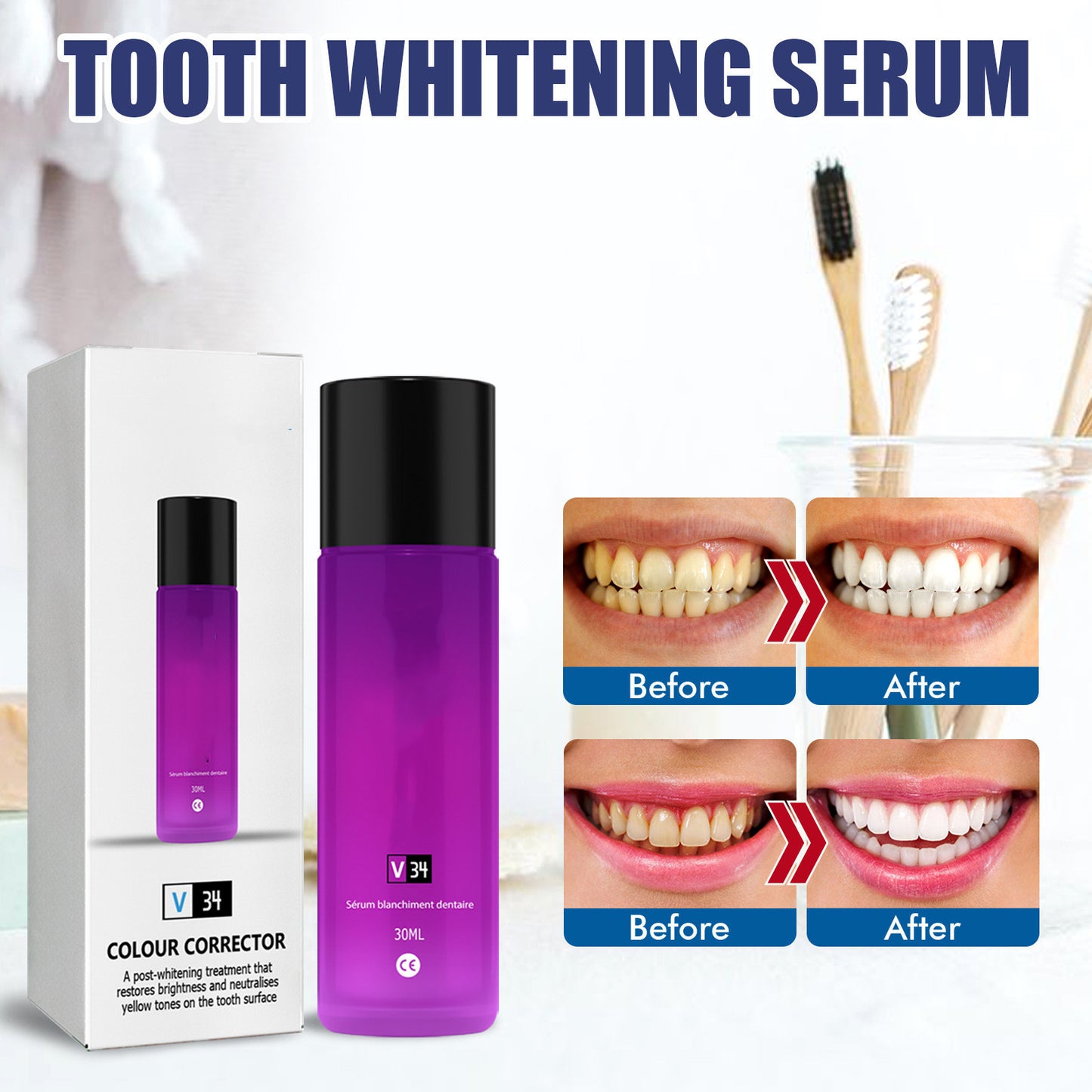 Teeth Whitening Liquid Toothpaste Tooth Stain Removal Oral Care