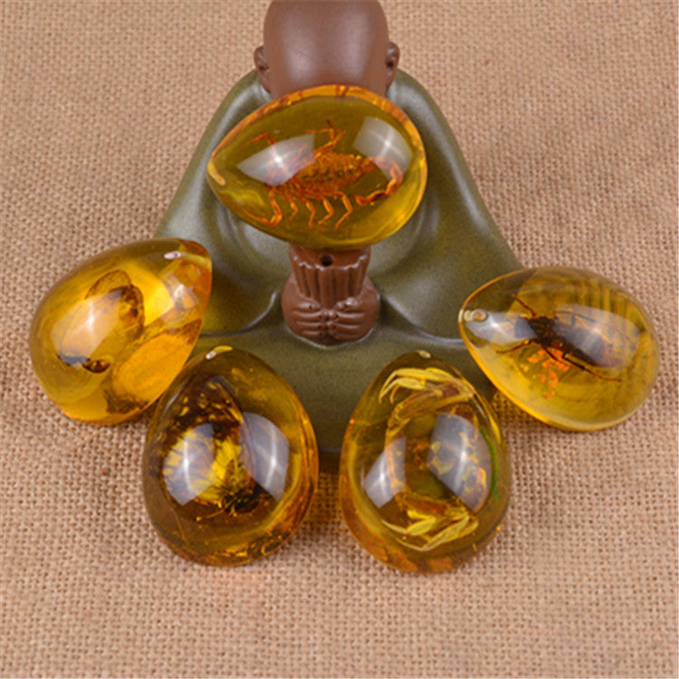 Amber Beeswax Pendant