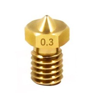 3D Printer E3D Nozzle Smooth Brass Nozzle M6 Threaded Brass Parts