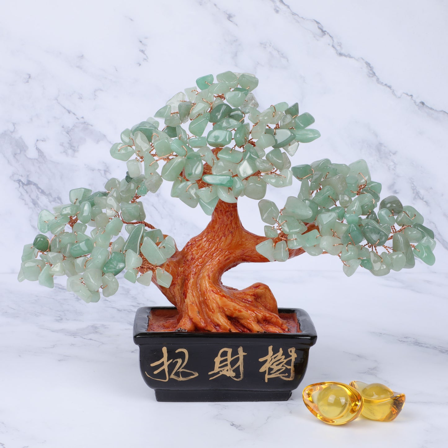 New Natural Citrine Fortune Tree Home Furnishings