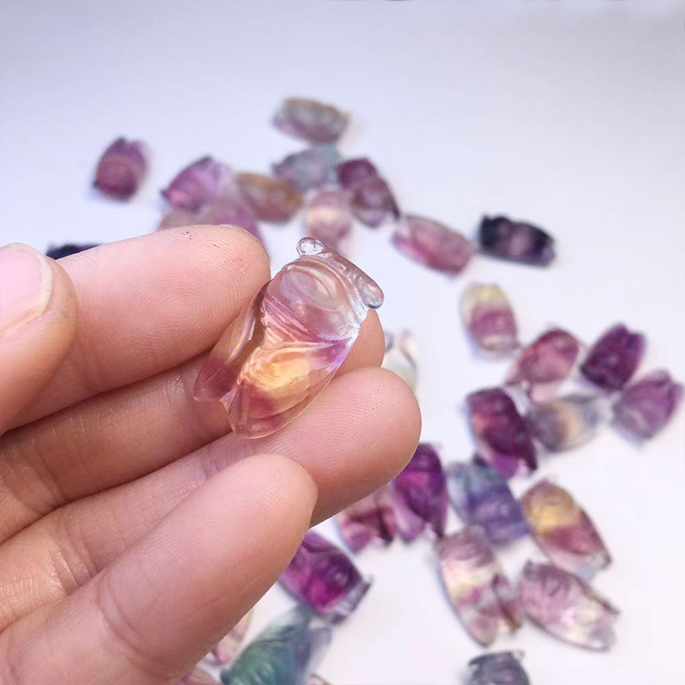 Natural Fluorite Raw Stone Pendant Accessories