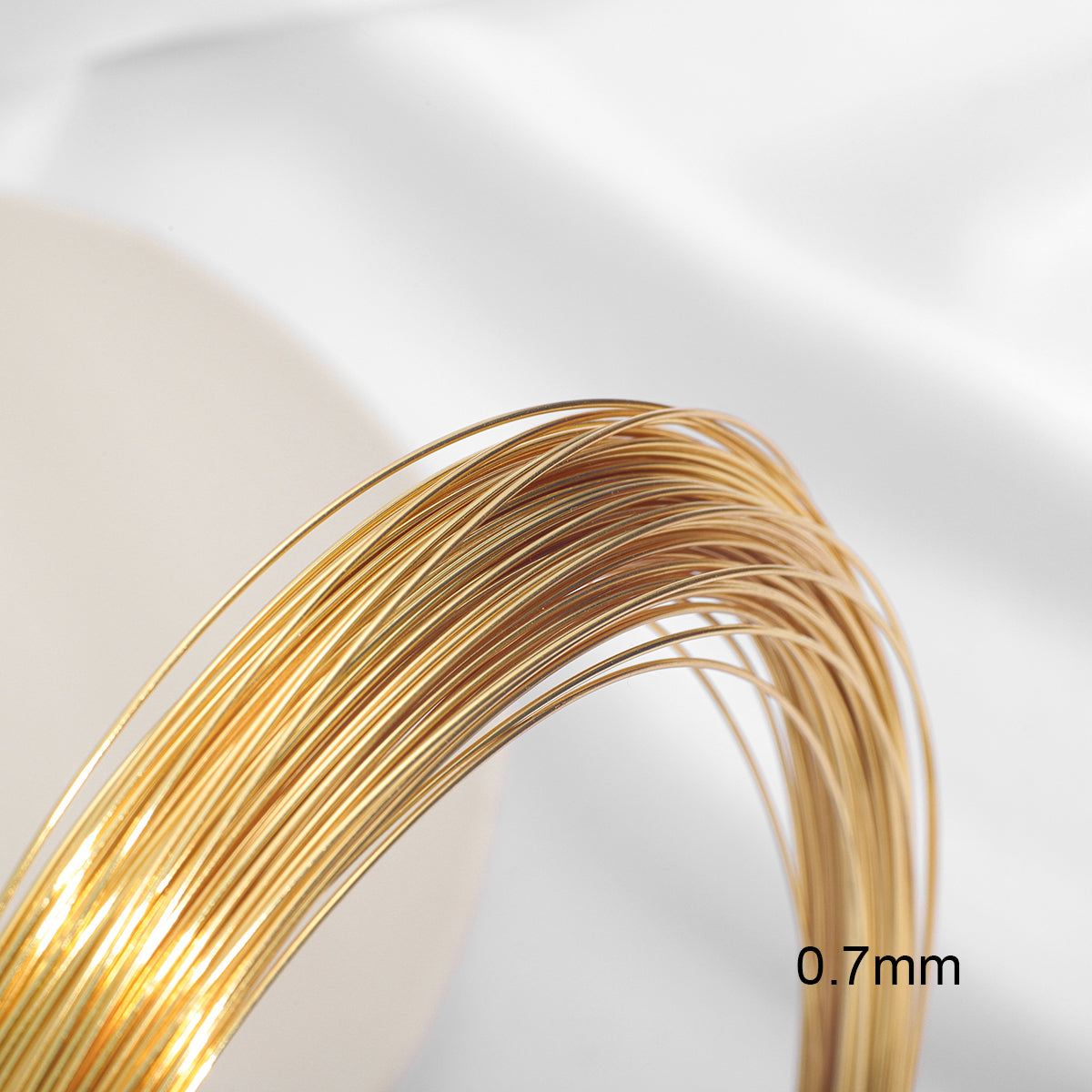 Color-preserving 18K Gold-coated Semi-hard Wire Winding Gold Injection Copper Wire Manual