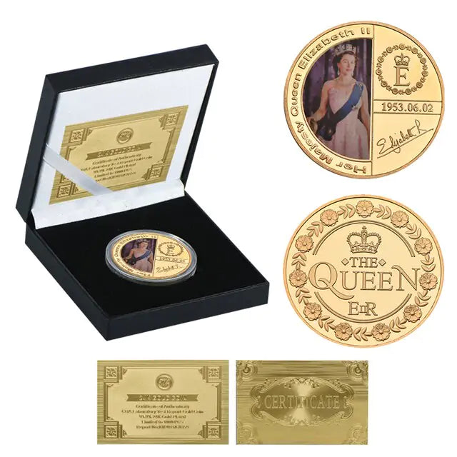 Queen Elizabeth II Gold Commemorative Coin