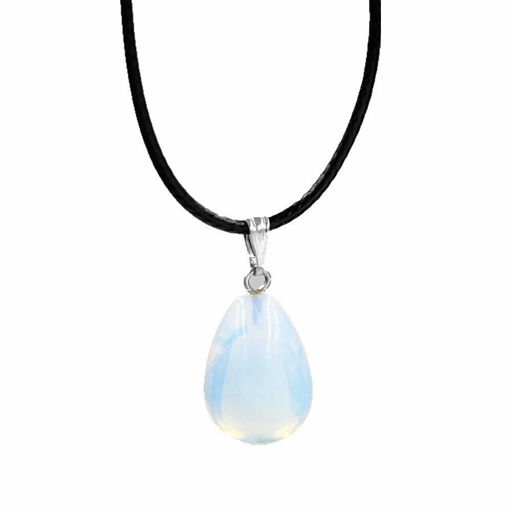 Fashion Stone Crystal Agate Pendant Necklace