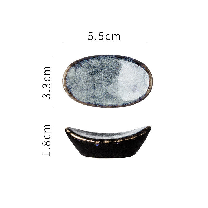 1Piece Earthenware Ingot Chopstick Holder Chopstick Rest Di