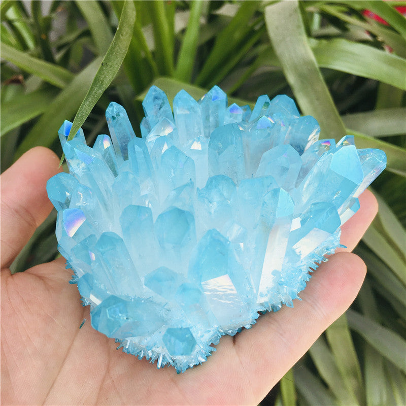 Crystal Cluster Electroplated Crystal Ornament Specimen Healing Stone