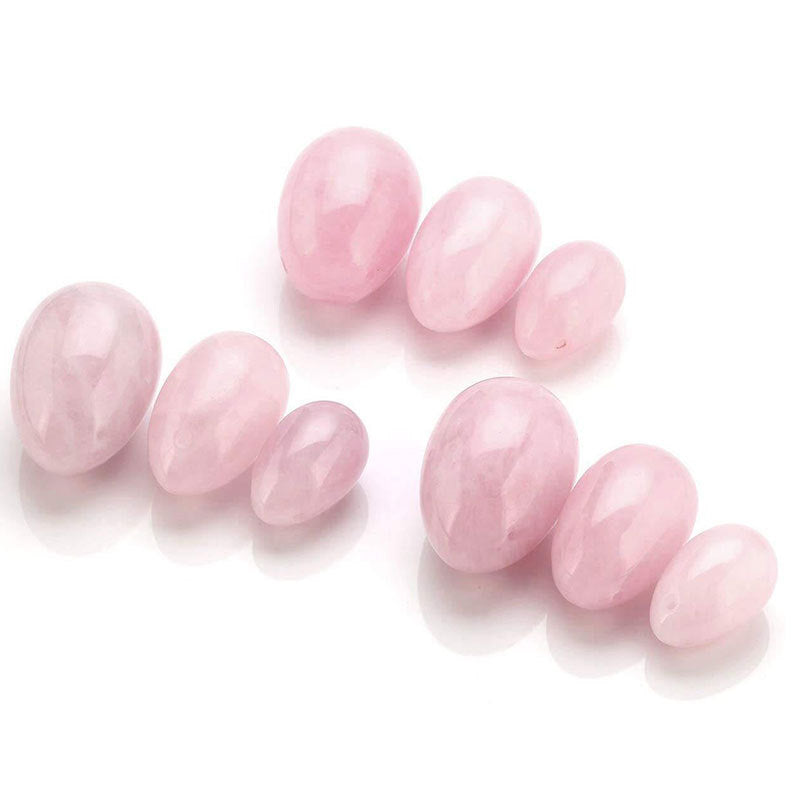 Natural pink crystal crystal egg shape