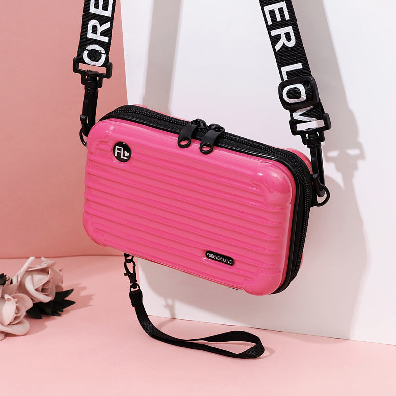 Mini suitcase mobile phone bag