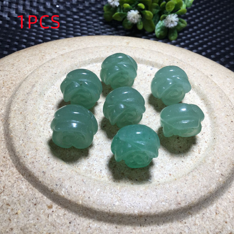 Rose Green Aventurine Hand Carved Bracelet Accessories