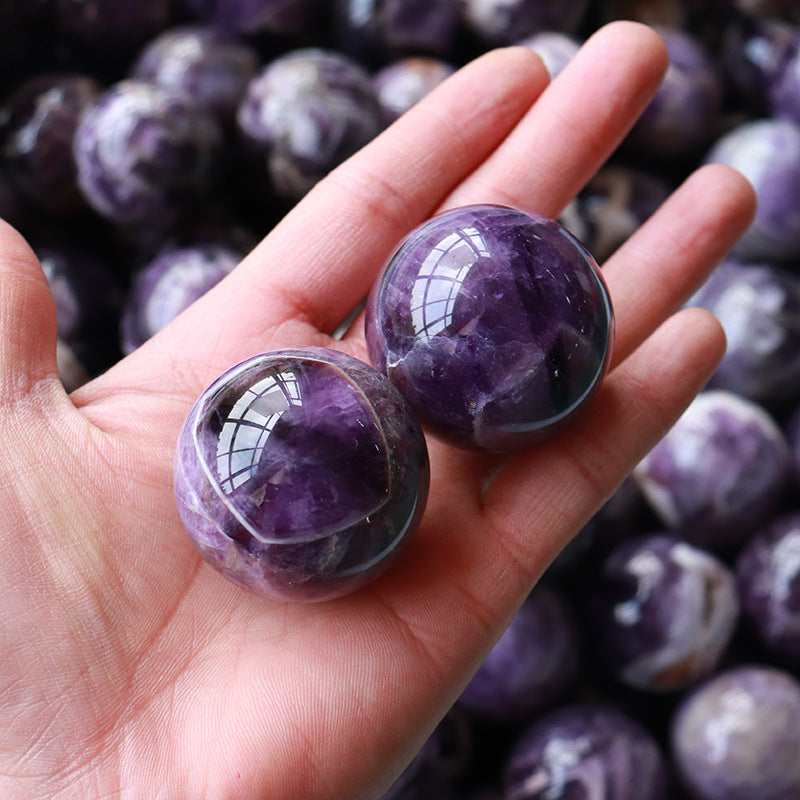 Natural Dream Amethyst Ball Pendant Original Stone