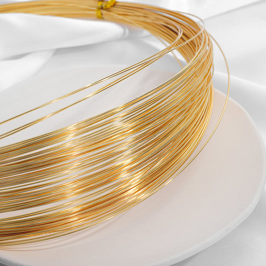 Color-preserving 18K Gold-coated Semi-hard Wire Winding Gold Injection Copper Wire Manual