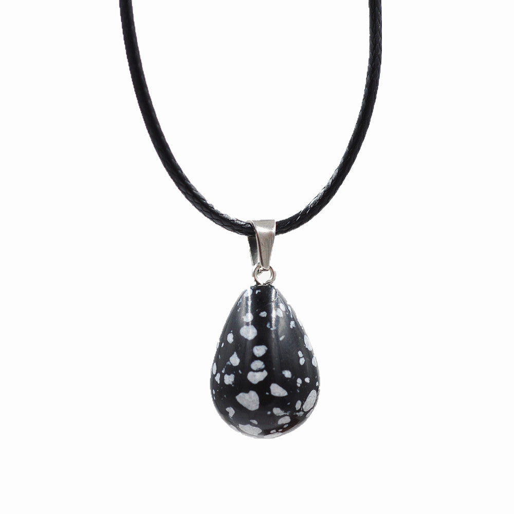 Fashion Stone Crystal Agate Pendant Necklace