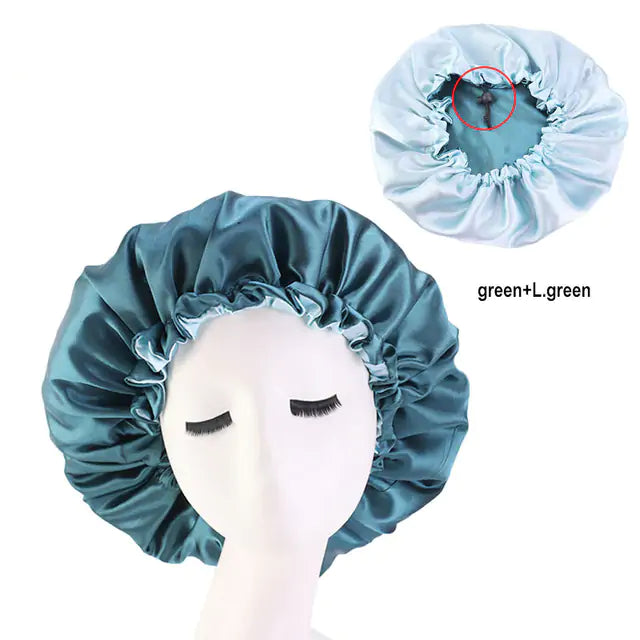 Reversible Satin Hair Caps