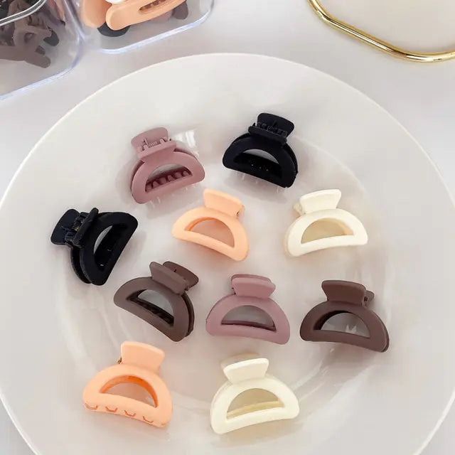 Luxury Matte Plastic Mini Hair Claws