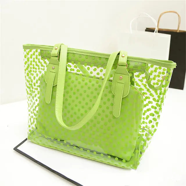 Candy Color Transparent Handbag