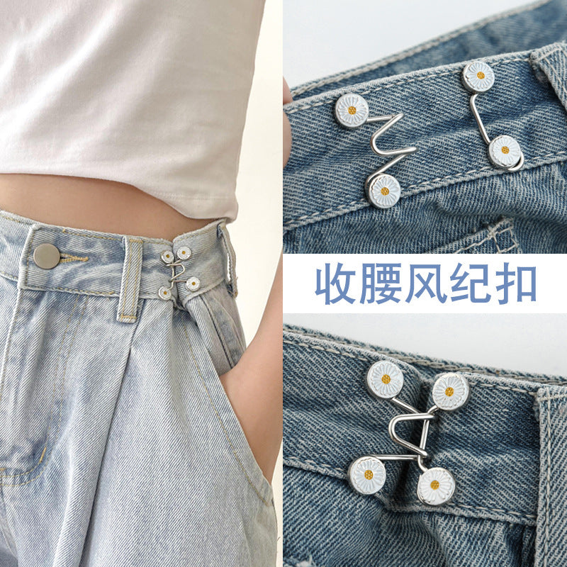 Pants waist artifact nail-free detachable fixed jeans waist adjustment big change small style buckle pin waist artifact