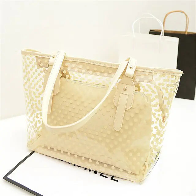 Candy Color Transparent Handbag