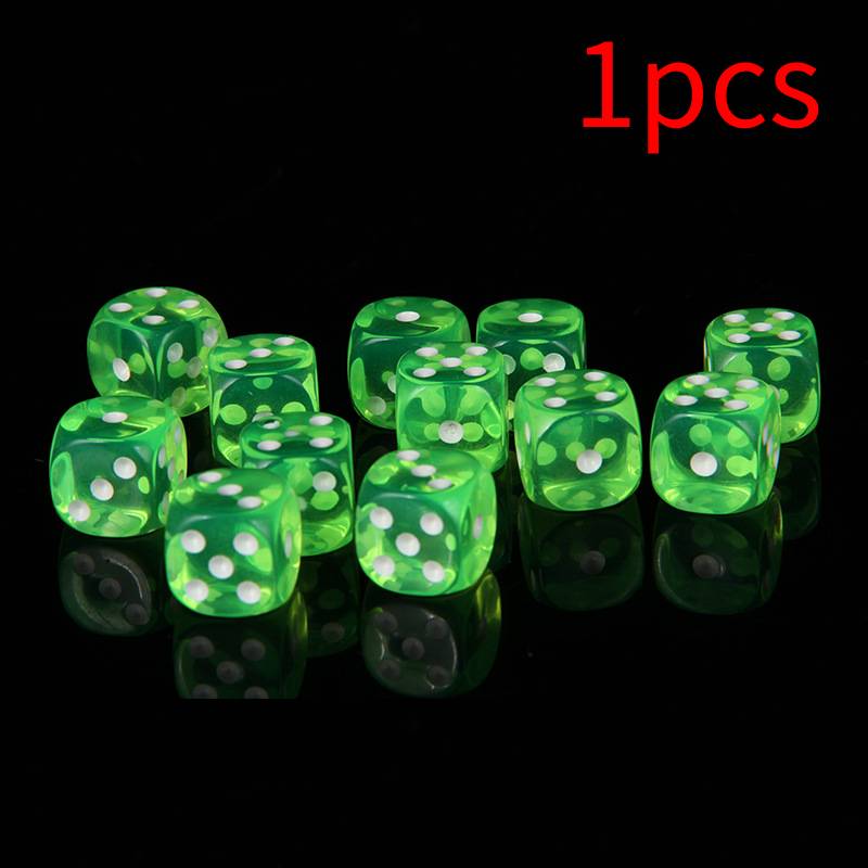 14th Acrylic Transparent Color Crystal Dice