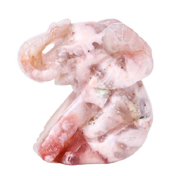 Crystal Animal Gemstone Ornament Cherry Blossom Agate