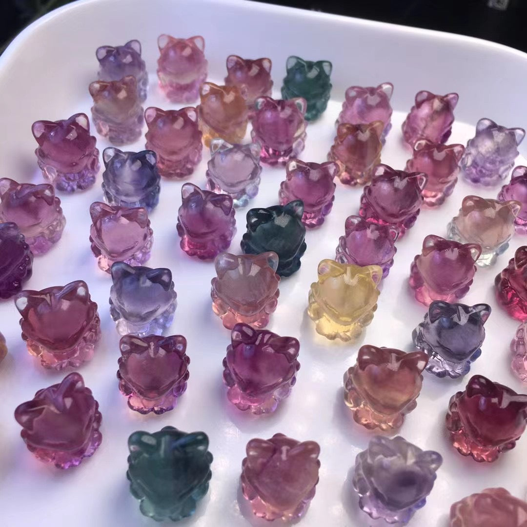 Fashionable And Simple Natural Fluorite Pendant Accessories