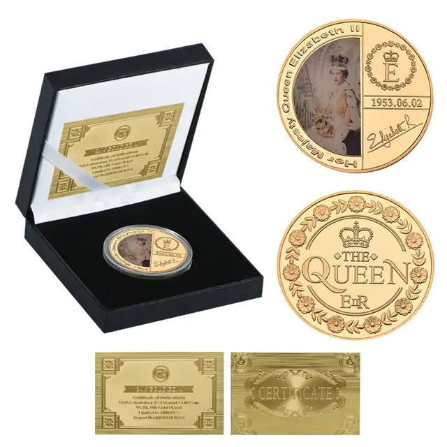 Queen Elizabeth II Gold Commemorative Coin