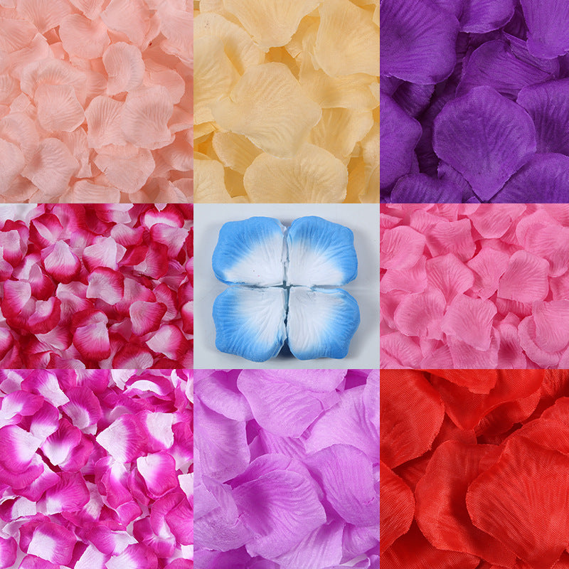 100 Pieces Of Artificial Rose Petals Arranged In Non-woven Fabric