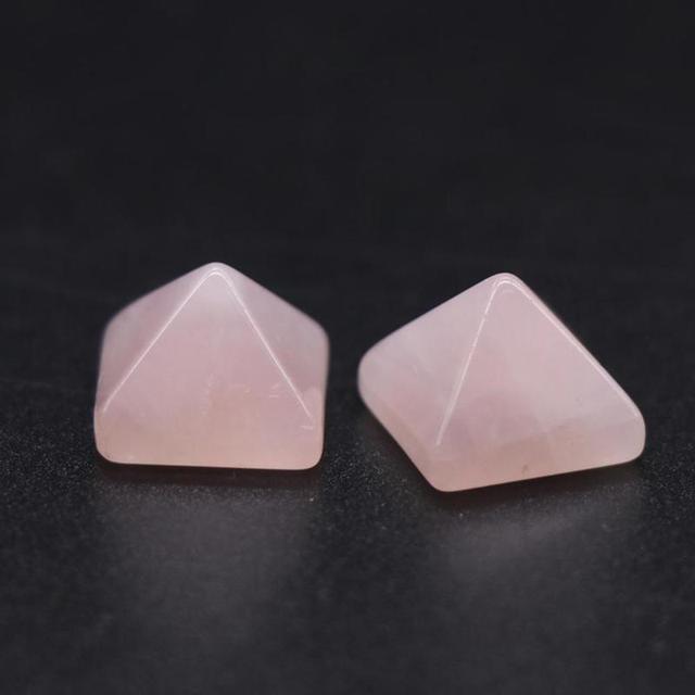 New 5pcs Pyramid Gemstone Natural Stone Crystal Quartz