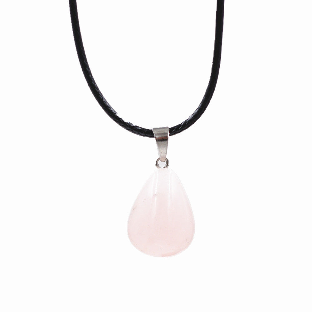 Fashion Stone Crystal Agate Pendant Necklace