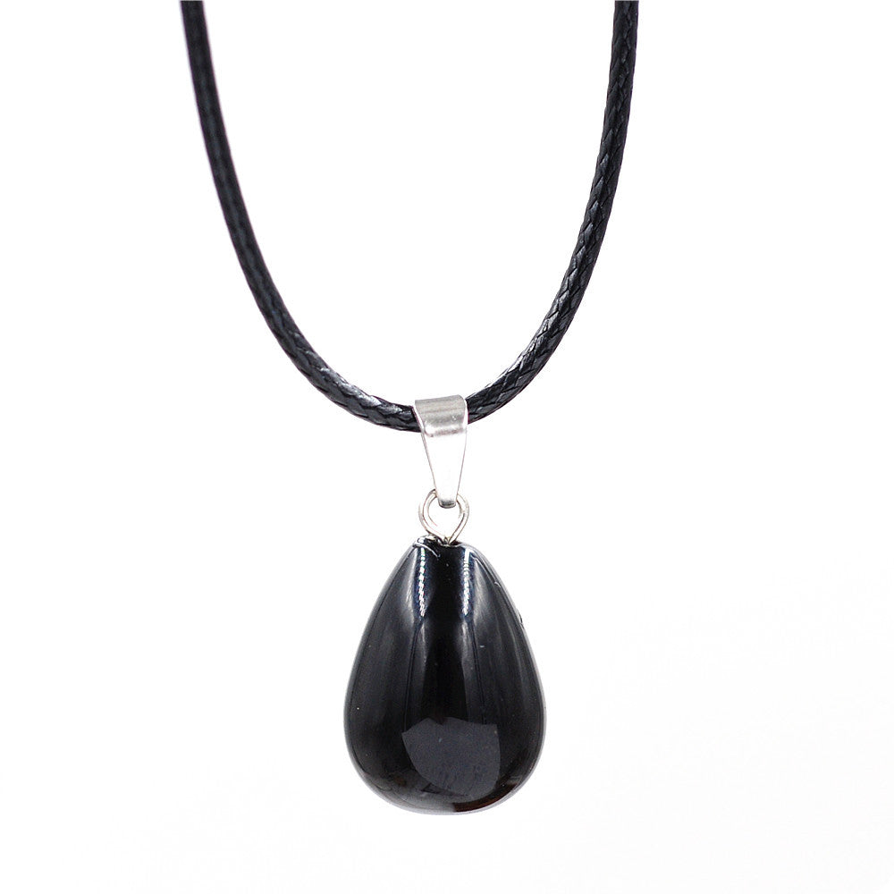 Fashion Stone Crystal Agate Pendant Necklace