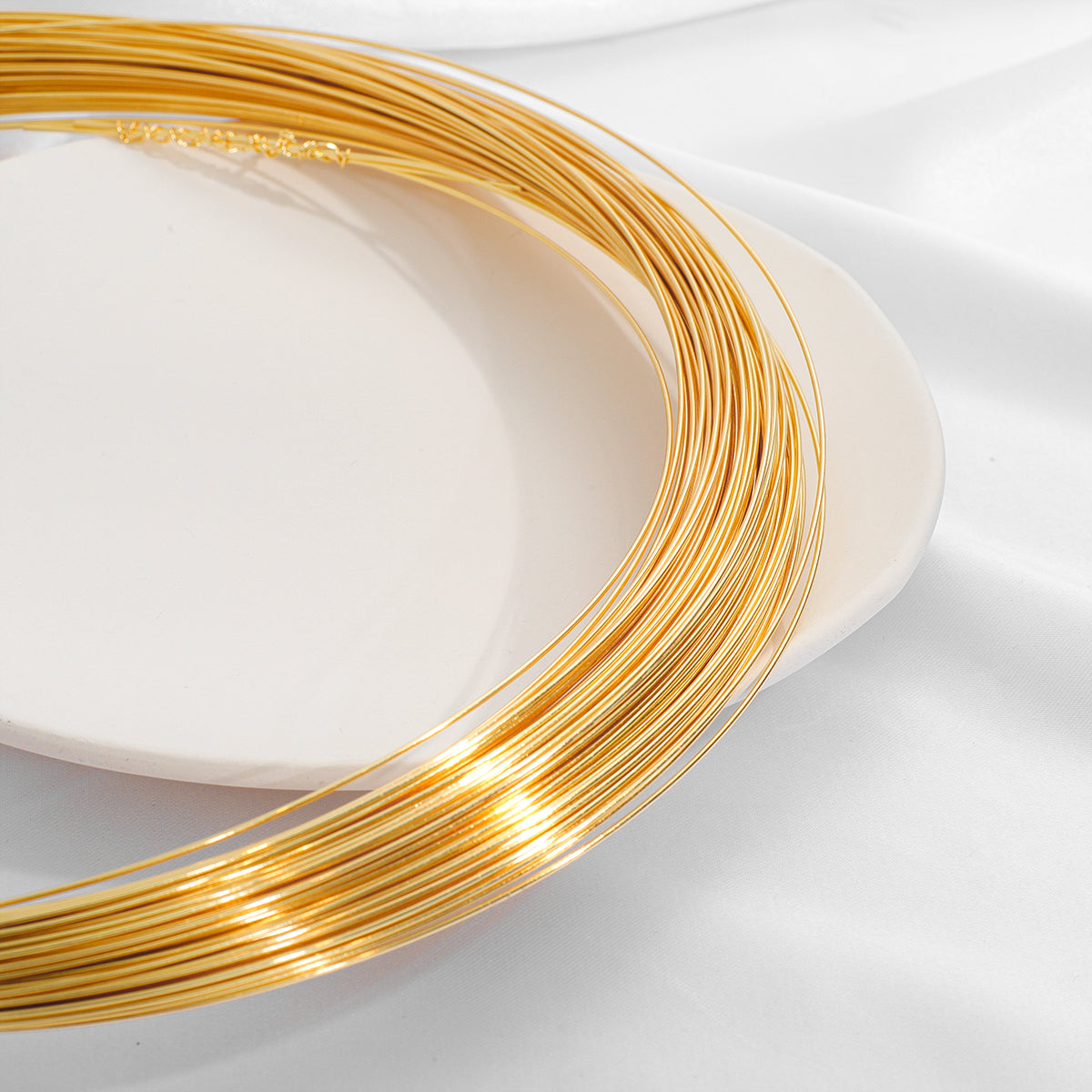 Color-preserving 18K Gold-coated Semi-hard Wire Winding Gold Injection Copper Wire Manual