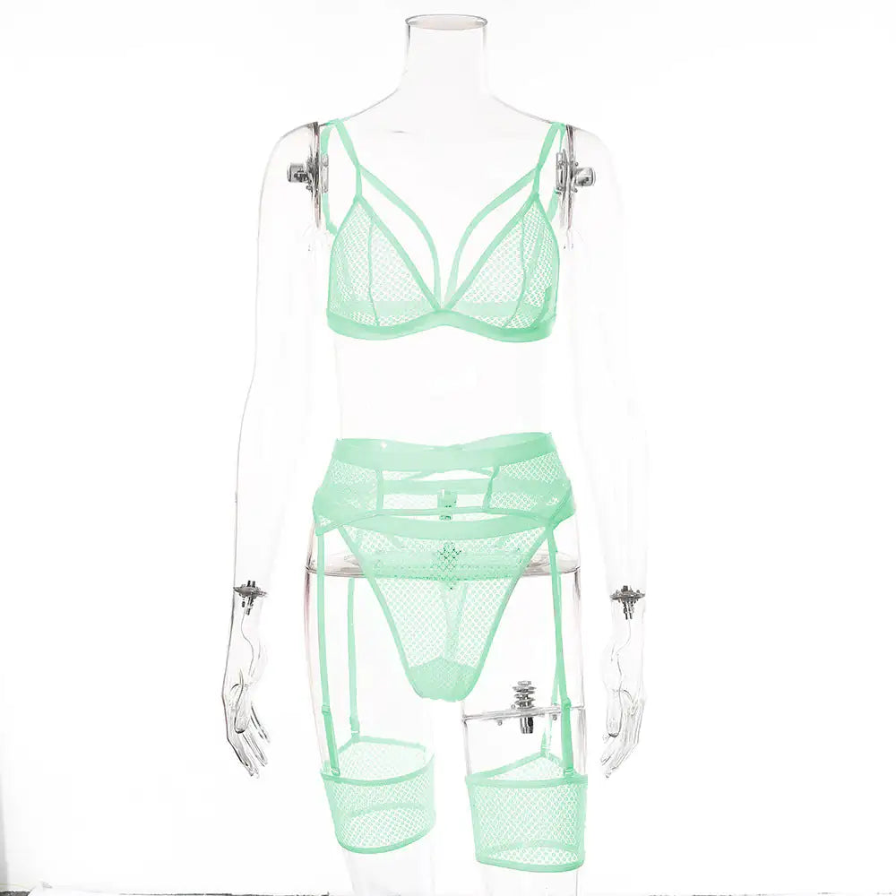 Sexy Five-Piece Set with Garter Holder