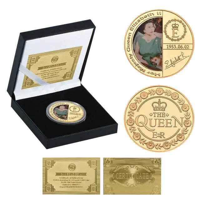 Queen Elizabeth II Gold Commemorative Coin