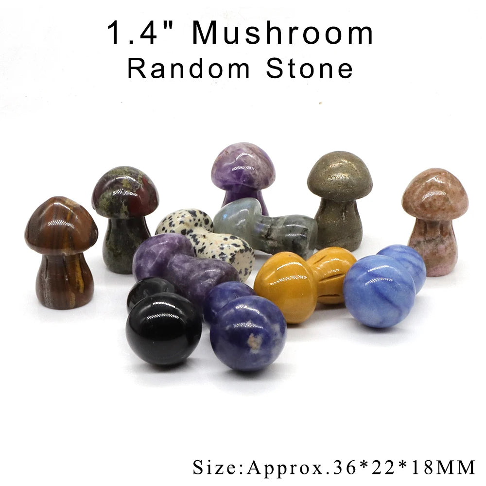 12pc/ Set Mix Natural Random Crystals and Stones Animals