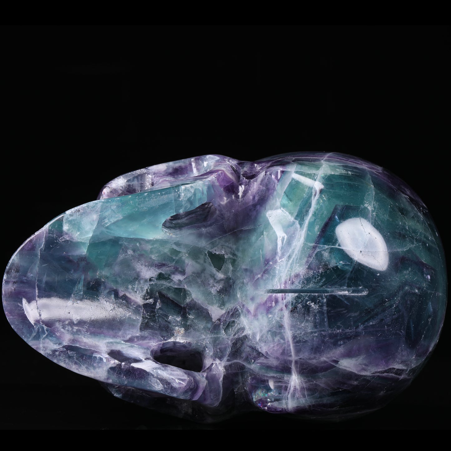 Mr Skull Wholesale Natural Gemstone Skulls 5.0 Inches Fluorite Skulls Healing Crystals for Feng Shui