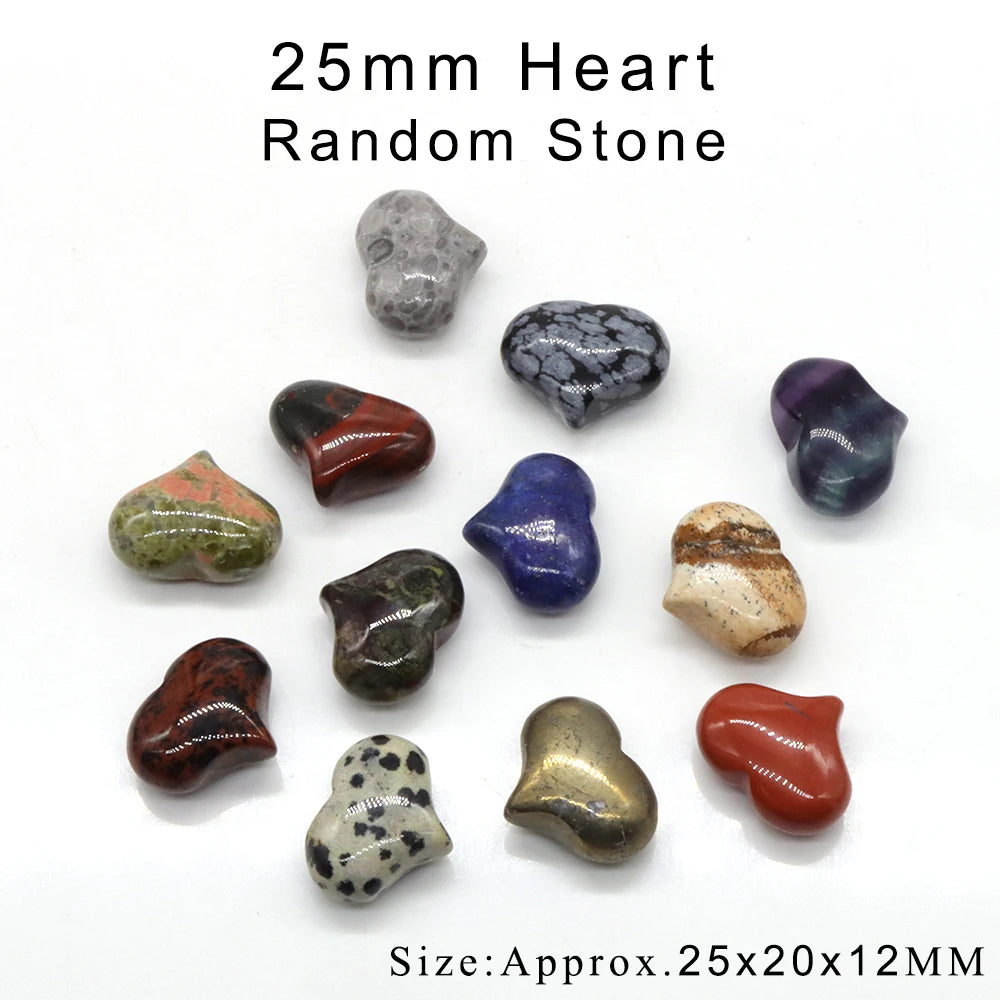 12pc/ Set Mix Natural Random Crystals and Stones Animals