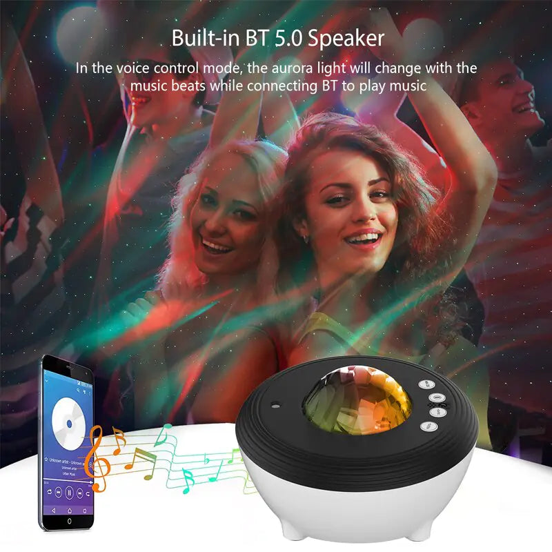 Aurora Galaxy Projector with Bluetooth