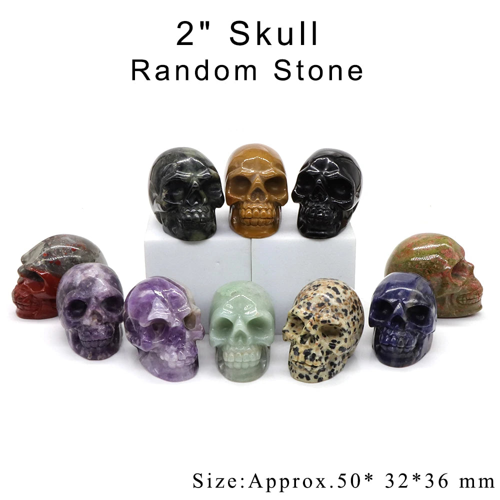 12pc/ Set Mix Natural Random Crystals and Stones Animals