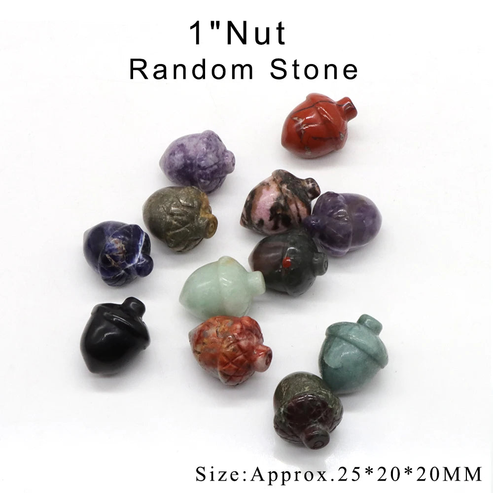 12pc/ Set Mix Natural Random Crystals and Stones Animals