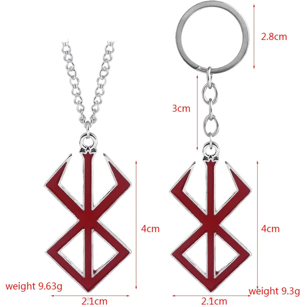 Red Logo Charms Keychain