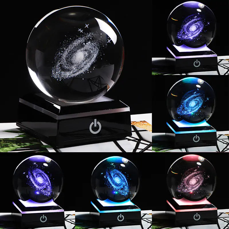 6/8cm Galaxy Miniature 3D Crystal Ball