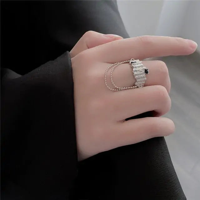 Aesthetic Crystal Love Ring