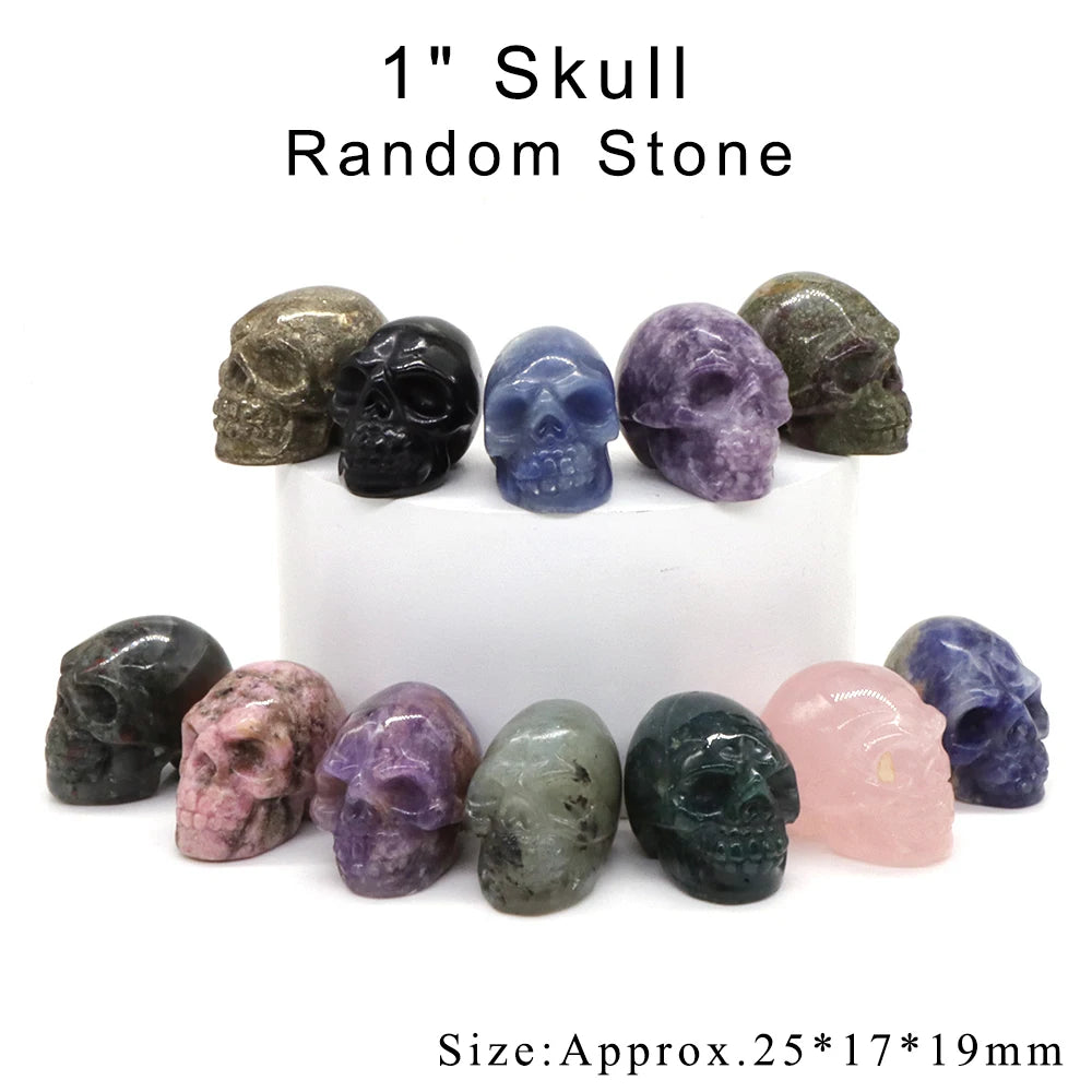 12pc/ Set Mix Natural Random Crystals and Stones Animals